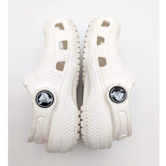 Crocs Baya Unisex Kids Slip-On Clogs Slippers Lightweight White Size US5C - Picture 6 of 9